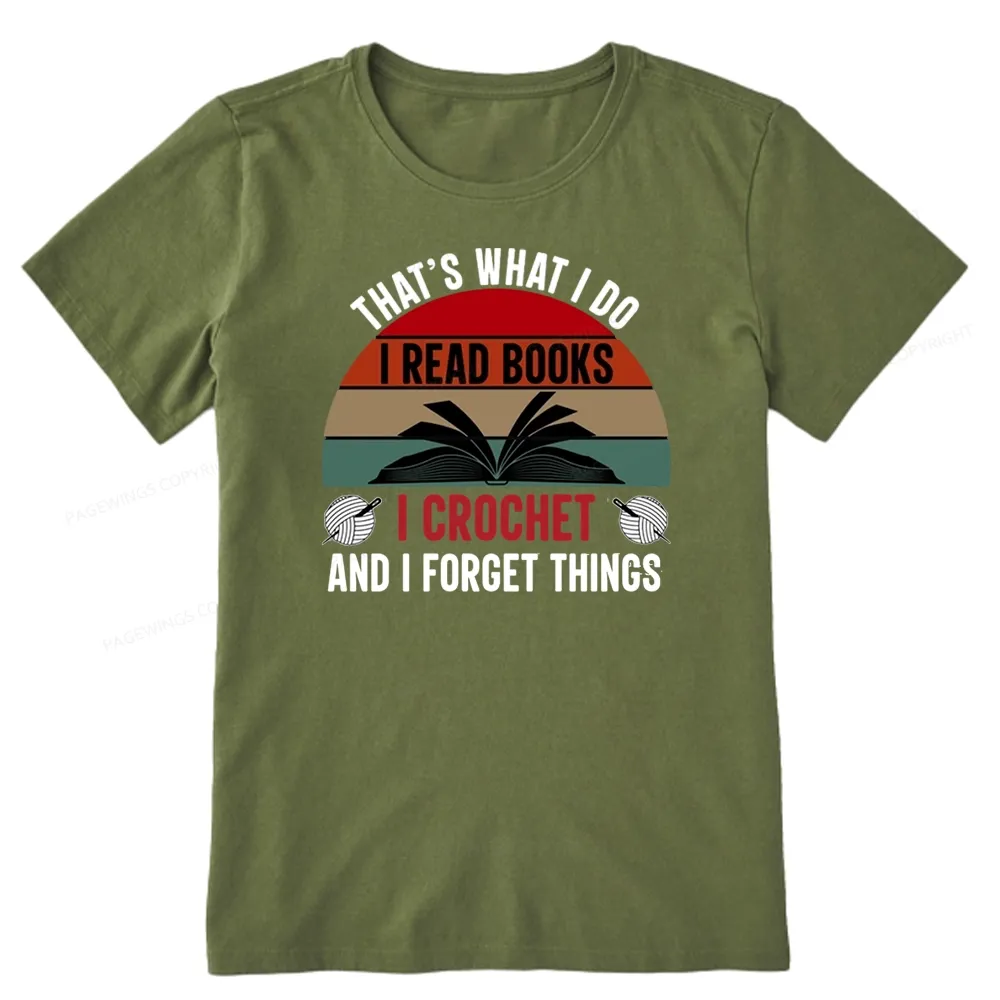 Pagewings Crochet And I Forget Things Unisex Classic T-shirt
