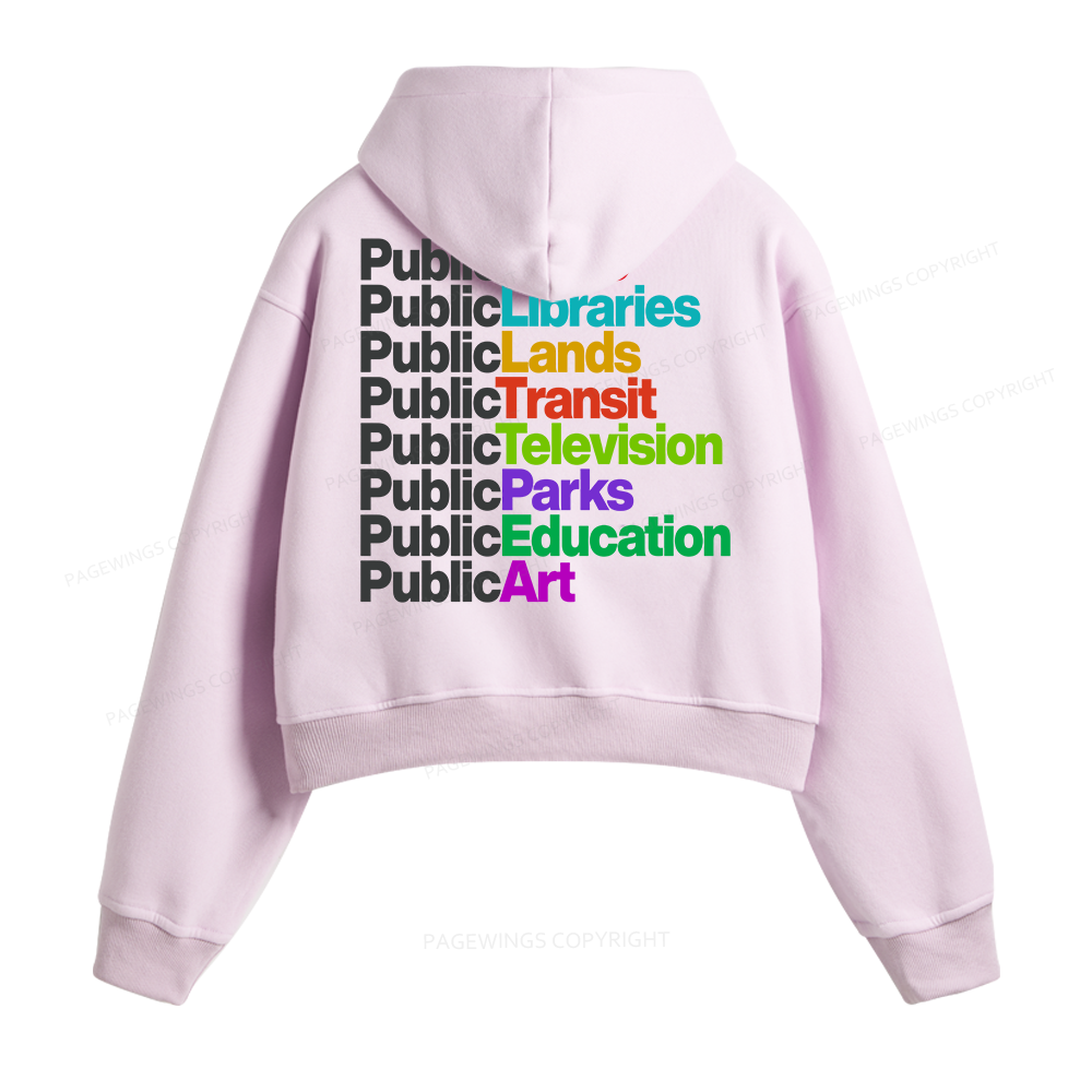 Pagewings Public Libraries Fleece Zip-Up Hoodie