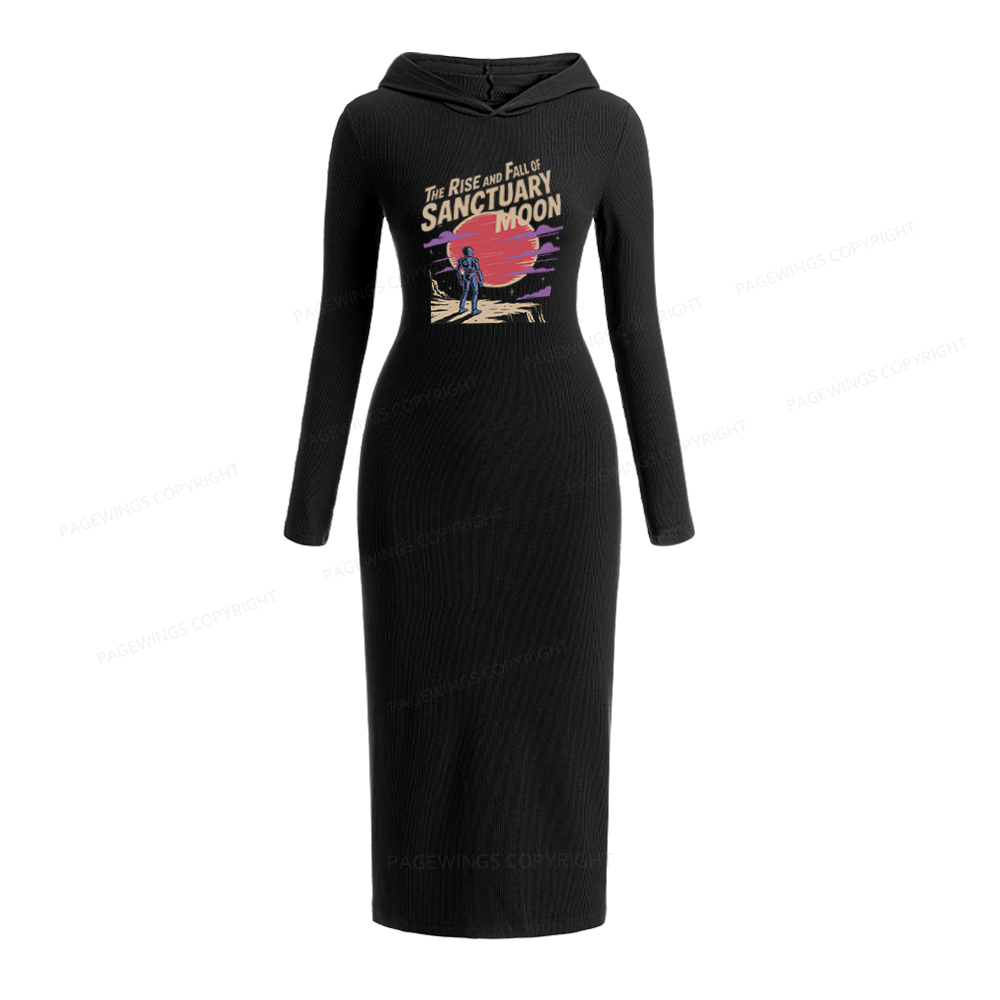 Pagewings The Rise And Fall Of Sanctuary Moon Hooded Knit Dress