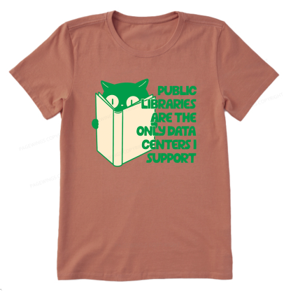 Pagewings Public Libraries are the Only Data Centers Unisex Classic T-shirt