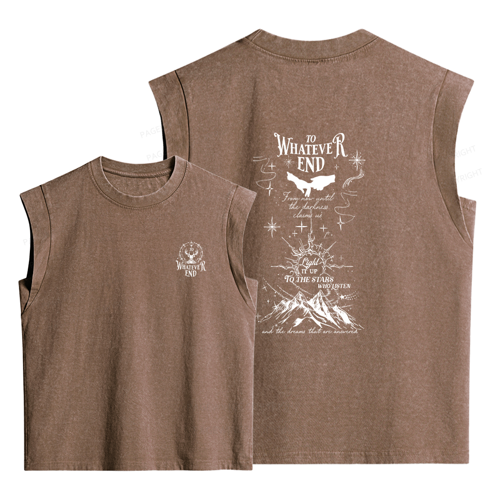 Pagewings To Whatever End Women's Washed Tank Top
