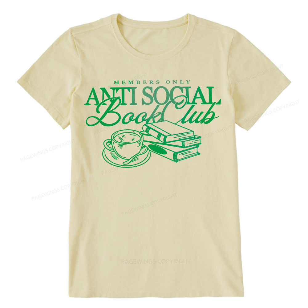 Pagewings Anti Social Book Club Unisex Classic T-shirt