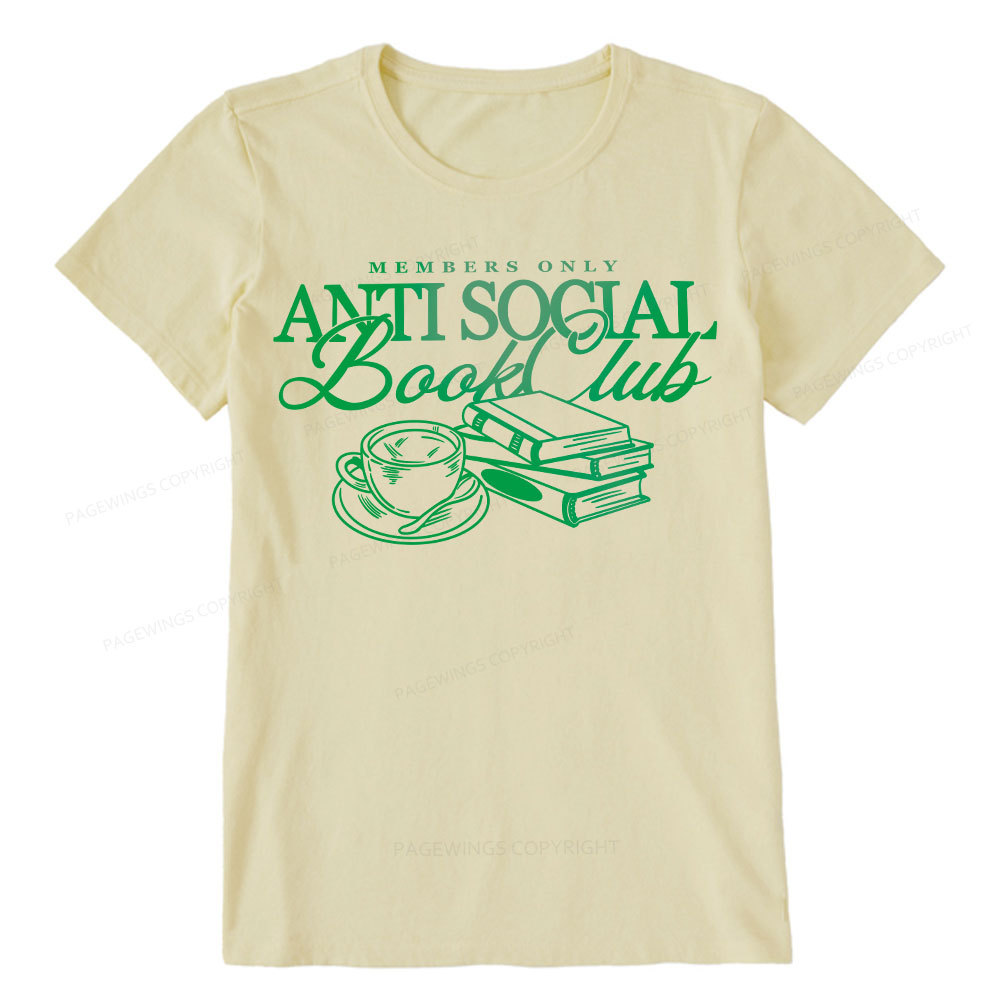 Pagewings Anti Social Book Club Unisex Classic T-shirt