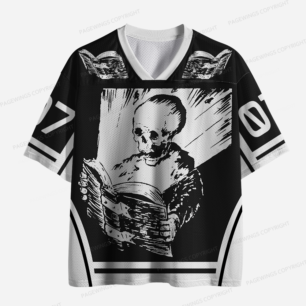 Pagewings I Read Banned Books Unisex Mesh Jersey
