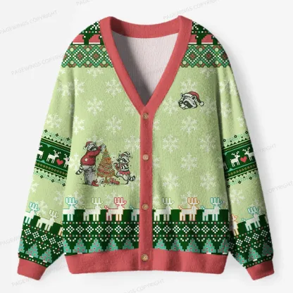 Pagewings From The Windows To The Walls I'm About To Deck These Halls Unisex Ugly Cardigan Sweaters
