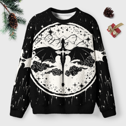 Pagewings Book Dragon Unisex Ugly Light Knit Sweatshirt