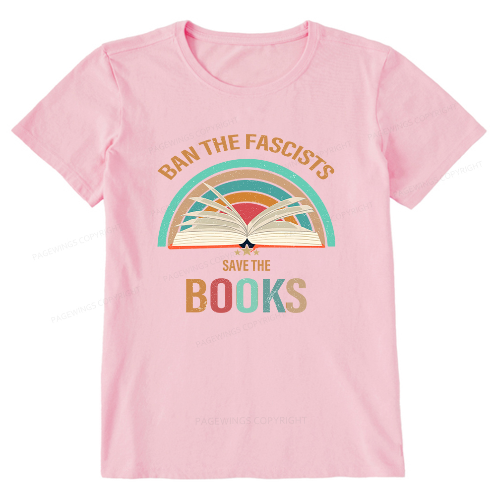 Pagewings Ban The Fascists Save The Books Unisex Classic T-shirt