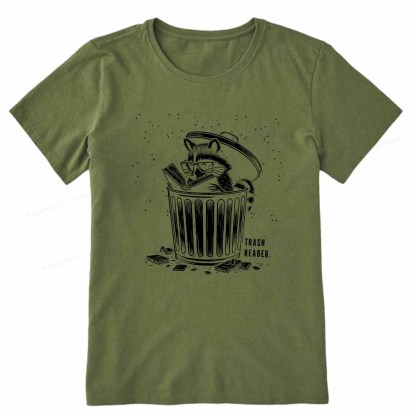 Pagewings Trash Reader Raccoon - Book Quote Unisex Classic T-shirt
