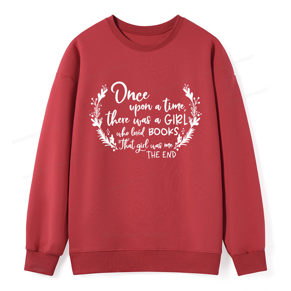 Pagewings There Was A Girl Who Loved Books Unisex Classic Sweatshirt