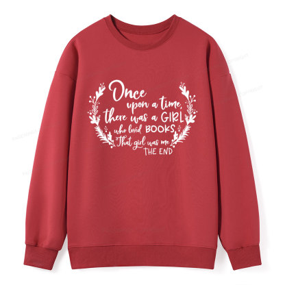 Pagewings There Was A Girl Who Loved Books Unisex Classic Sweatshirt