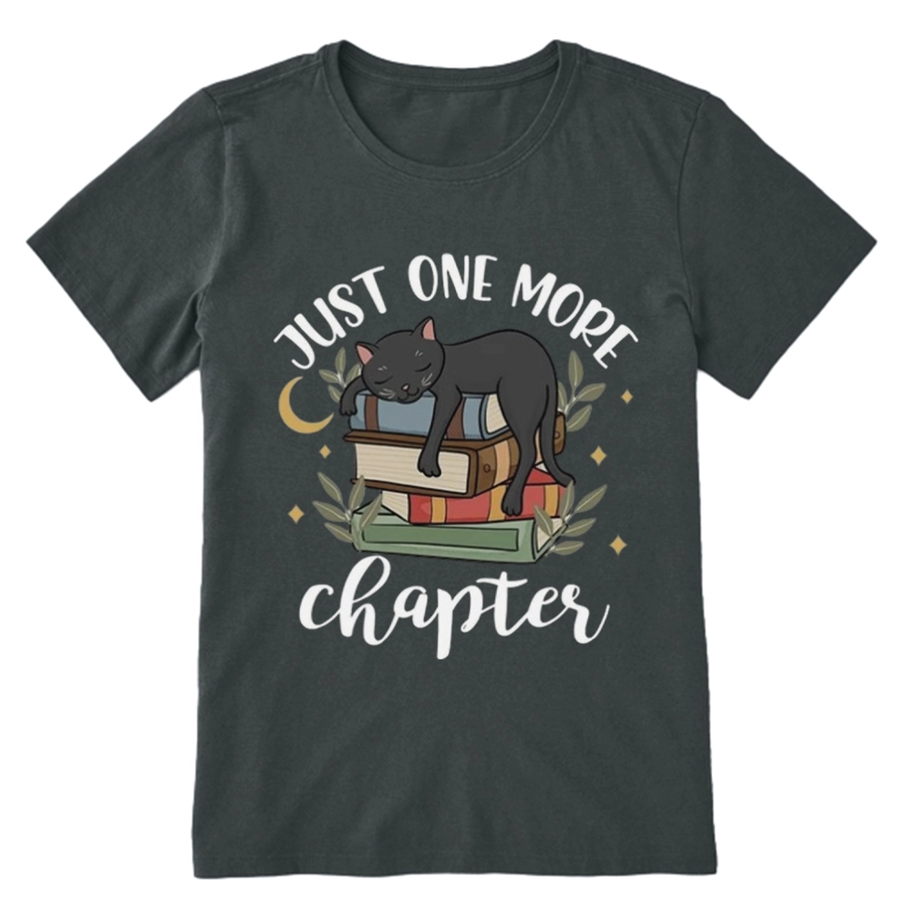Pagewings Just One More Chapter Adorable Cat Unisex Classic T-shirt