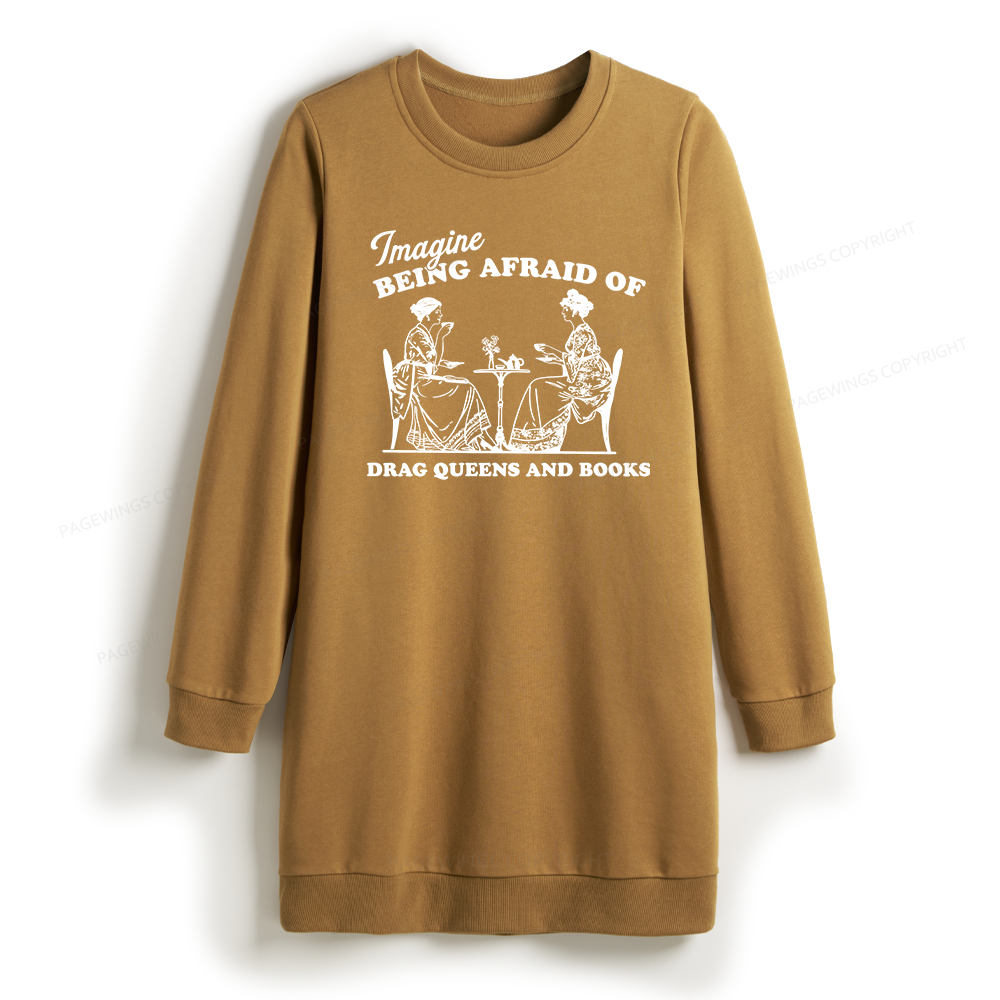 Pagewings Drag Queens Sweatshirt Dress