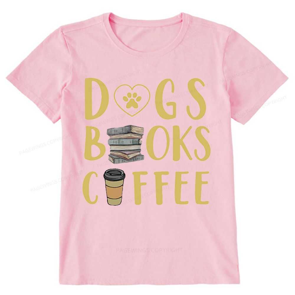 Pagewing Dogs, Books, Coffee Unisex Classic T-shirt