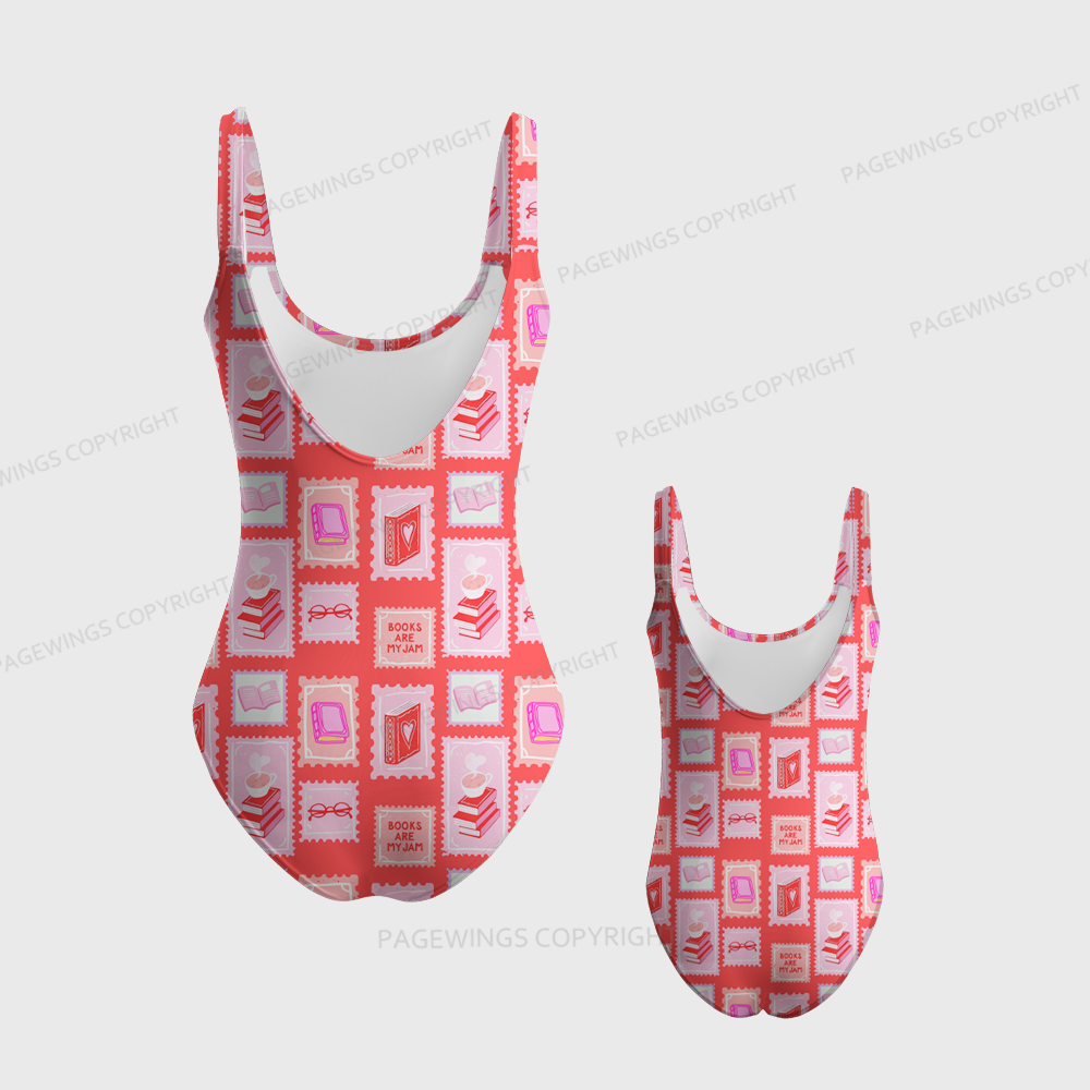 Pagewings Books Are My Jam One-Piece Swimsuit 