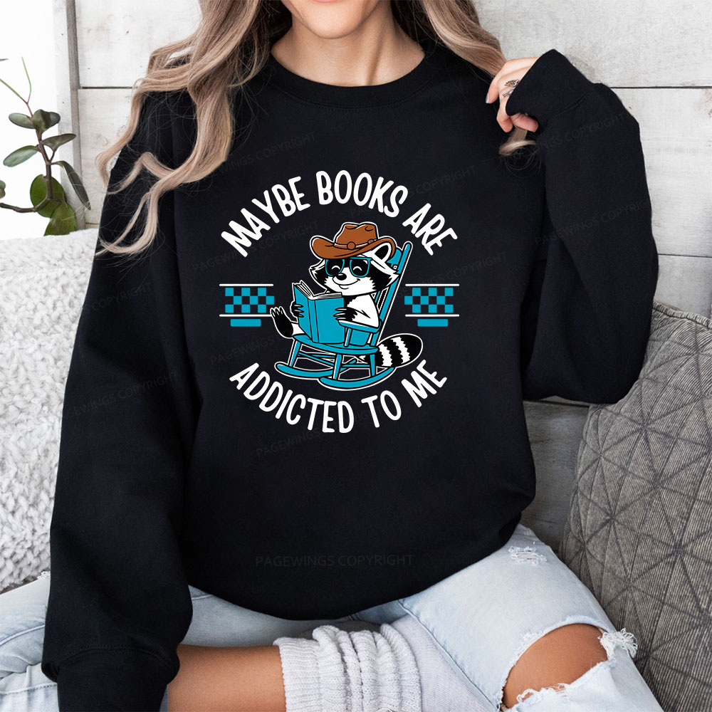 Pagewing Books Are Addicted To Me Unisex Classic Sweatshirt