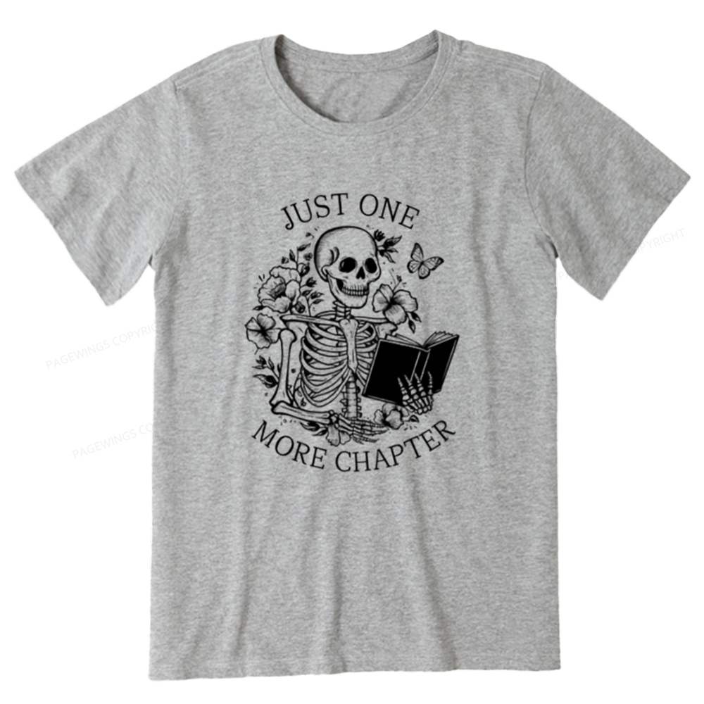 Pagewings One More Chapter Skeleton Unisex Tee Unisex Classic T-shirt