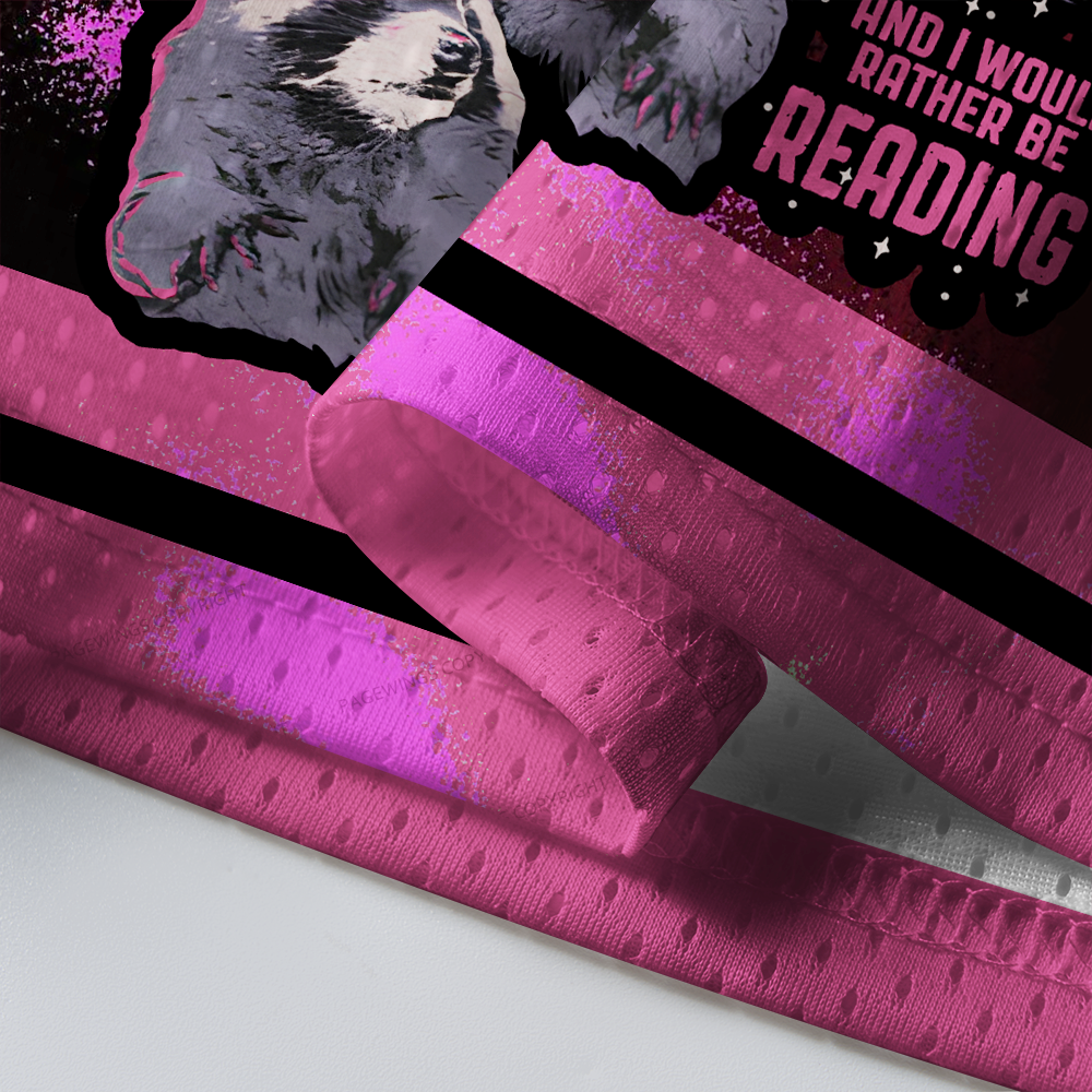 Pagewings And I Would Rather Be Reading Unisex Mesh Jersey