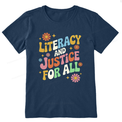 Pagewings Literacy And Justice For All Unisex Classic T-shirt