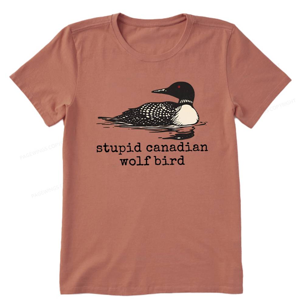 Pagewings Stupid Canadian Wolf Bird Unisex Classic T-shirt