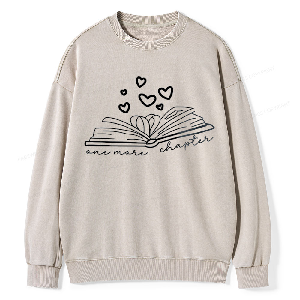 Pagewing Valentine Gift For Book Lover  Unisex Washed Sweatshirt