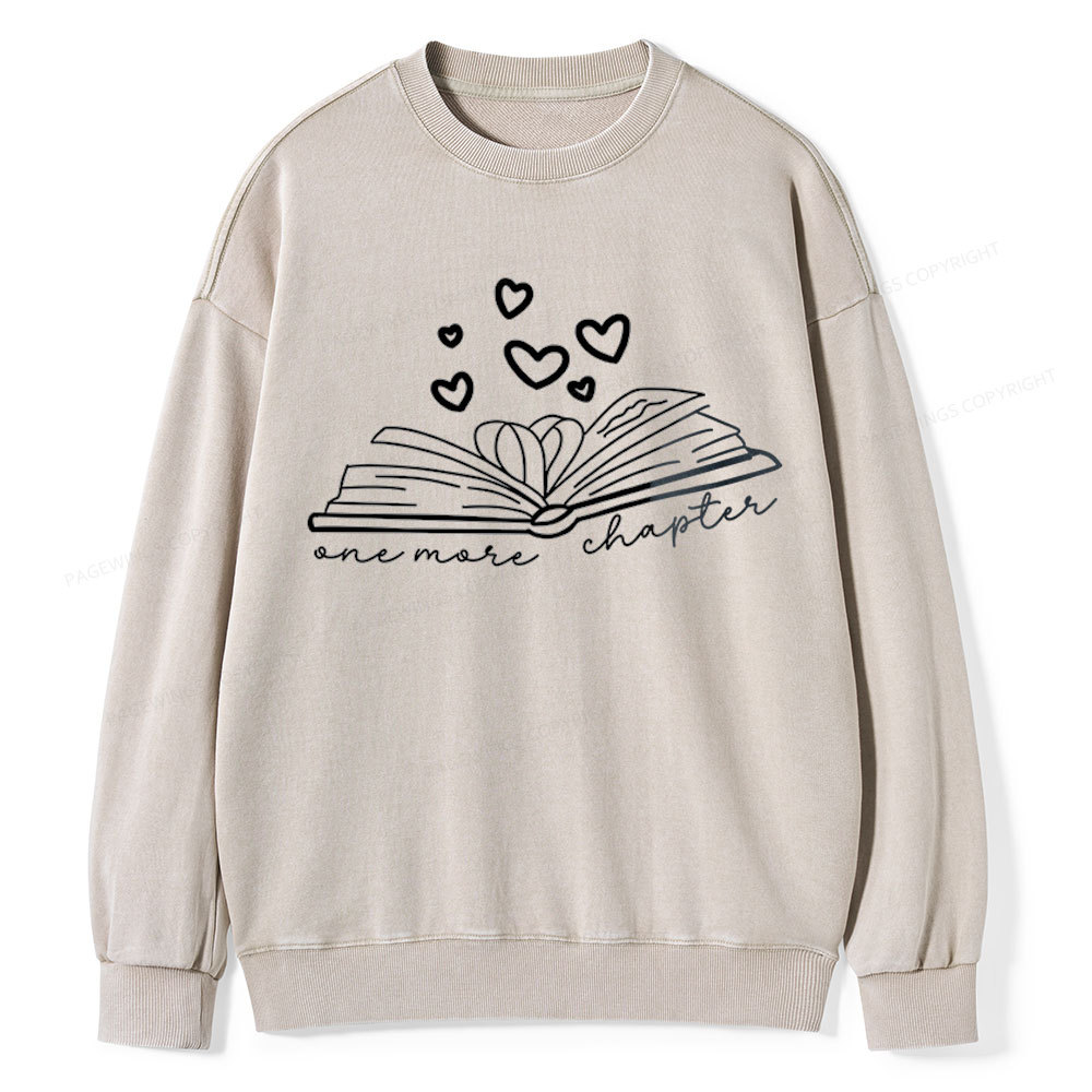 Pagewing Valentine Gift For Book Lover  Unisex Washed Sweatshirt