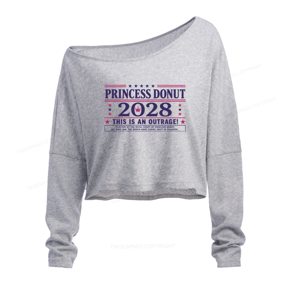 Pagewings Sci Fi Bookish Slouchy Long Sleeve Off Shoulder T-shirt