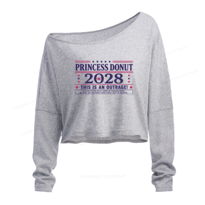 Pagewings Sci Fi Bookish Slouchy Long Sleeve Off Shoulder T-shirt