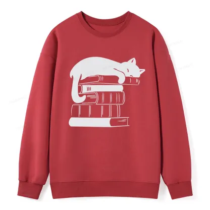 Pagewings Books And Cats Unisex Classic Sweatshirt