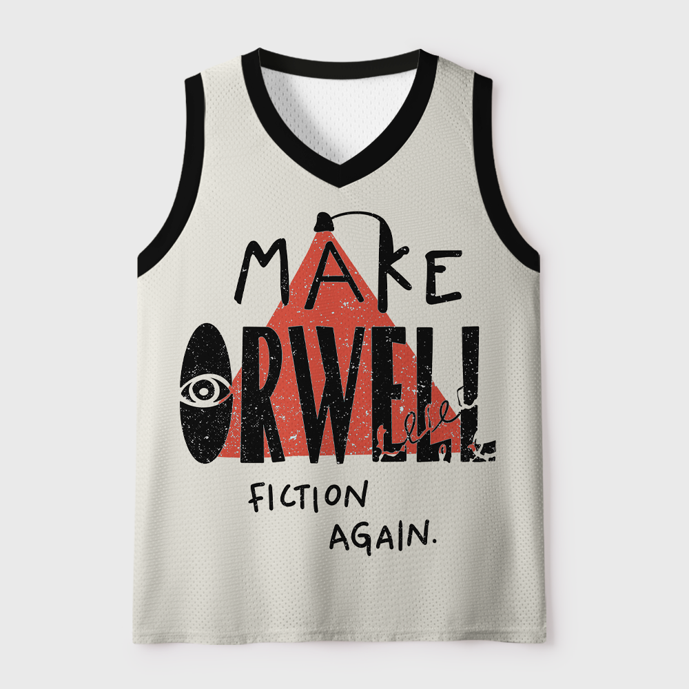 Pagewings Make Orwell Fiction Again Unisex Mesh Tank Top