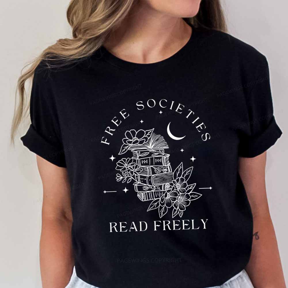 Pagewings Free Societies Read Freely Comfort Colors Shirt Unisex Classic T-shirt