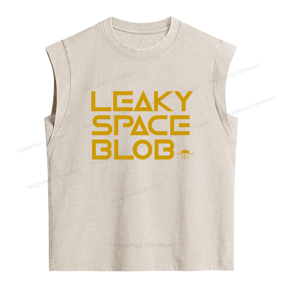 Pagewings Leaky Space Blob Women's Washed Tank Top