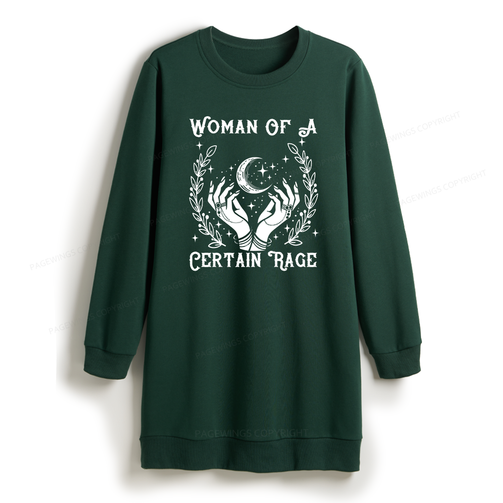 Pagewings Woman Of A Certain Rage Sweatshirt Dress