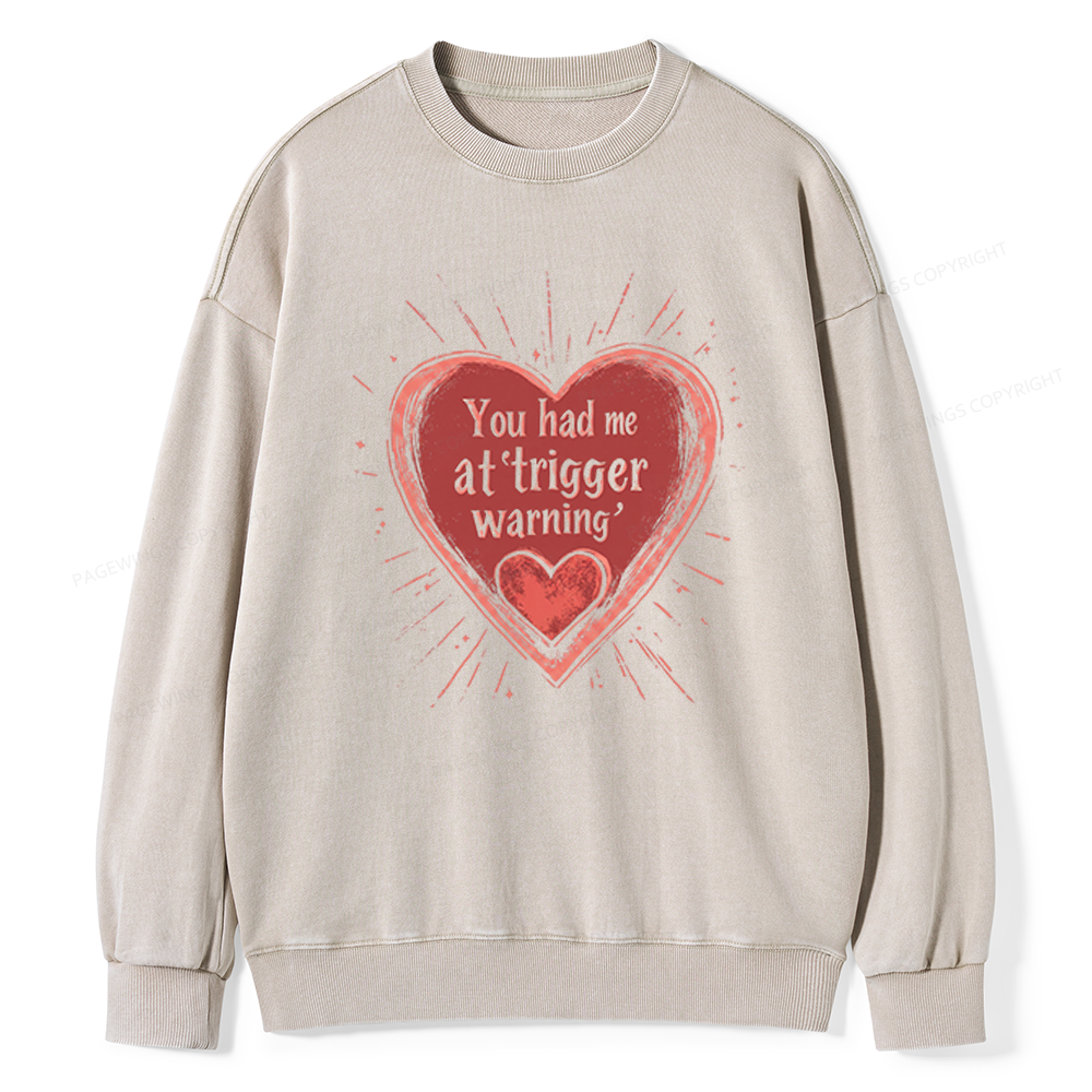 Pagewings Dark Romance Unisex Washed Sweatshirt