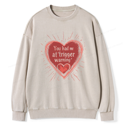 Pagewings Dark Romance Unisex Washed Sweatshirt