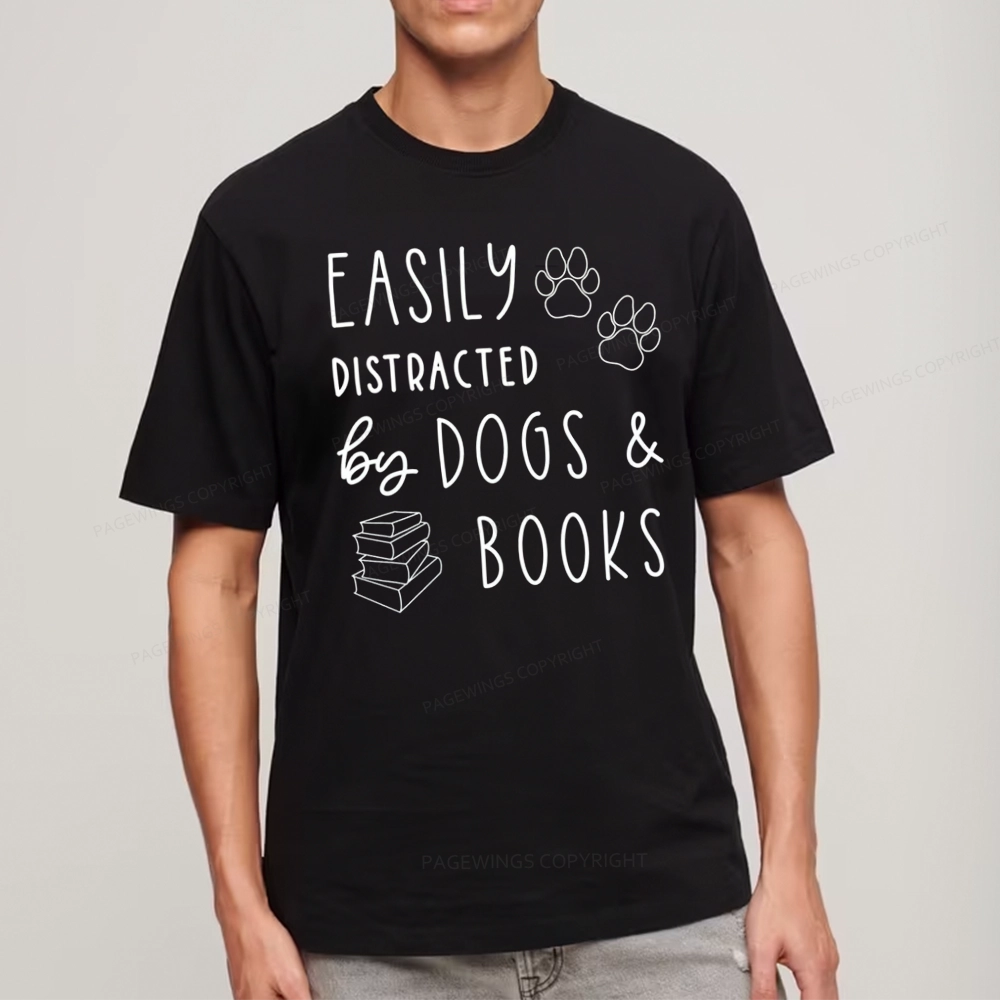 Pagewings Dogs And Books Unisex Classic T-shirt