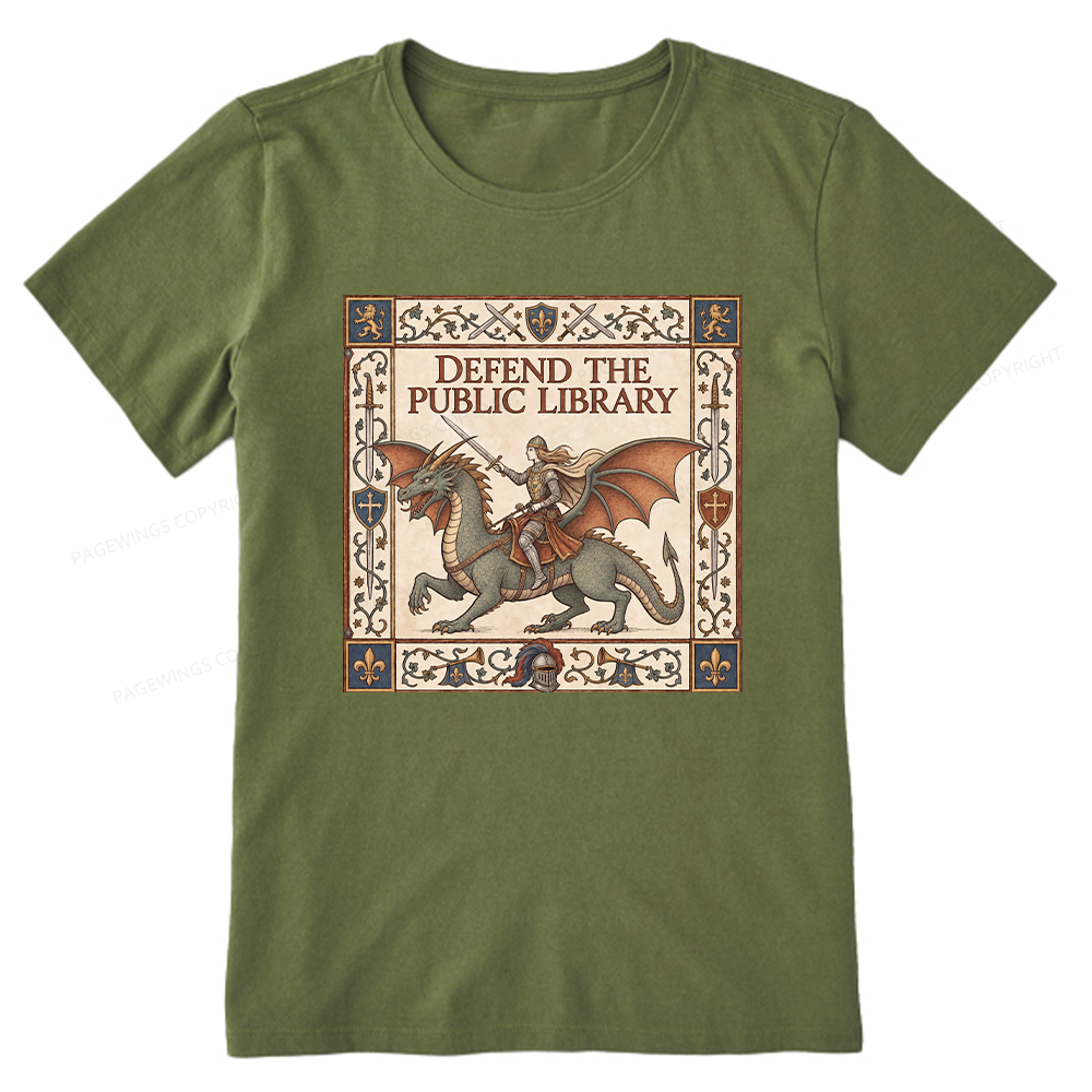 Pagewings Defend the Public Library Unisex Classic T-shirt