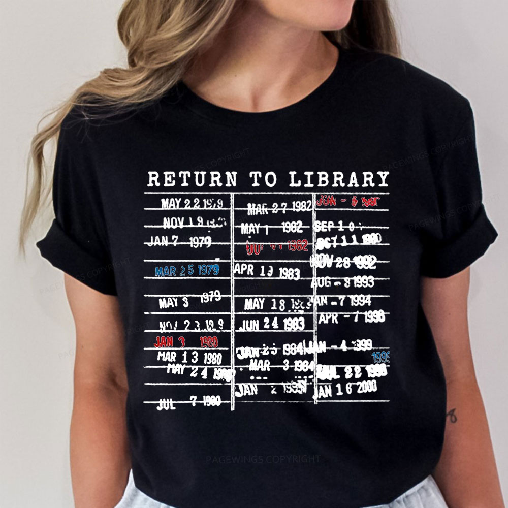 Pagewing Return To Library Unisex Classic T-shirt