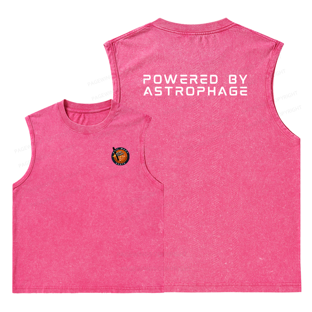 Pagewings Powered By Astrophage Washed Tank Top