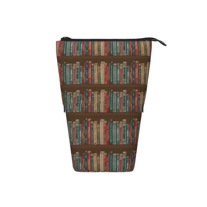 Pagewings Read Banned Books Pencil Holder Retractable Pencil Bag