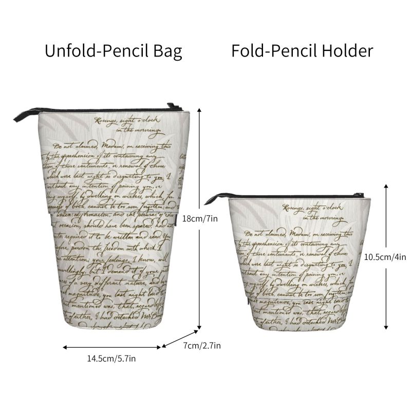 Pagewings Book Lover Pencil Holder Retractable Pencil Bag