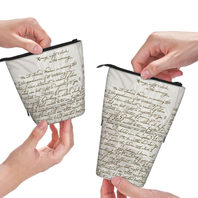 Pagewings Book Lover Pencil Holder Retractable Pencil Bag