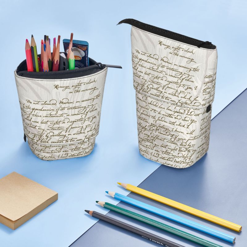 Pagewings Book Lover Pencil Holder Retractable Pencil Bag