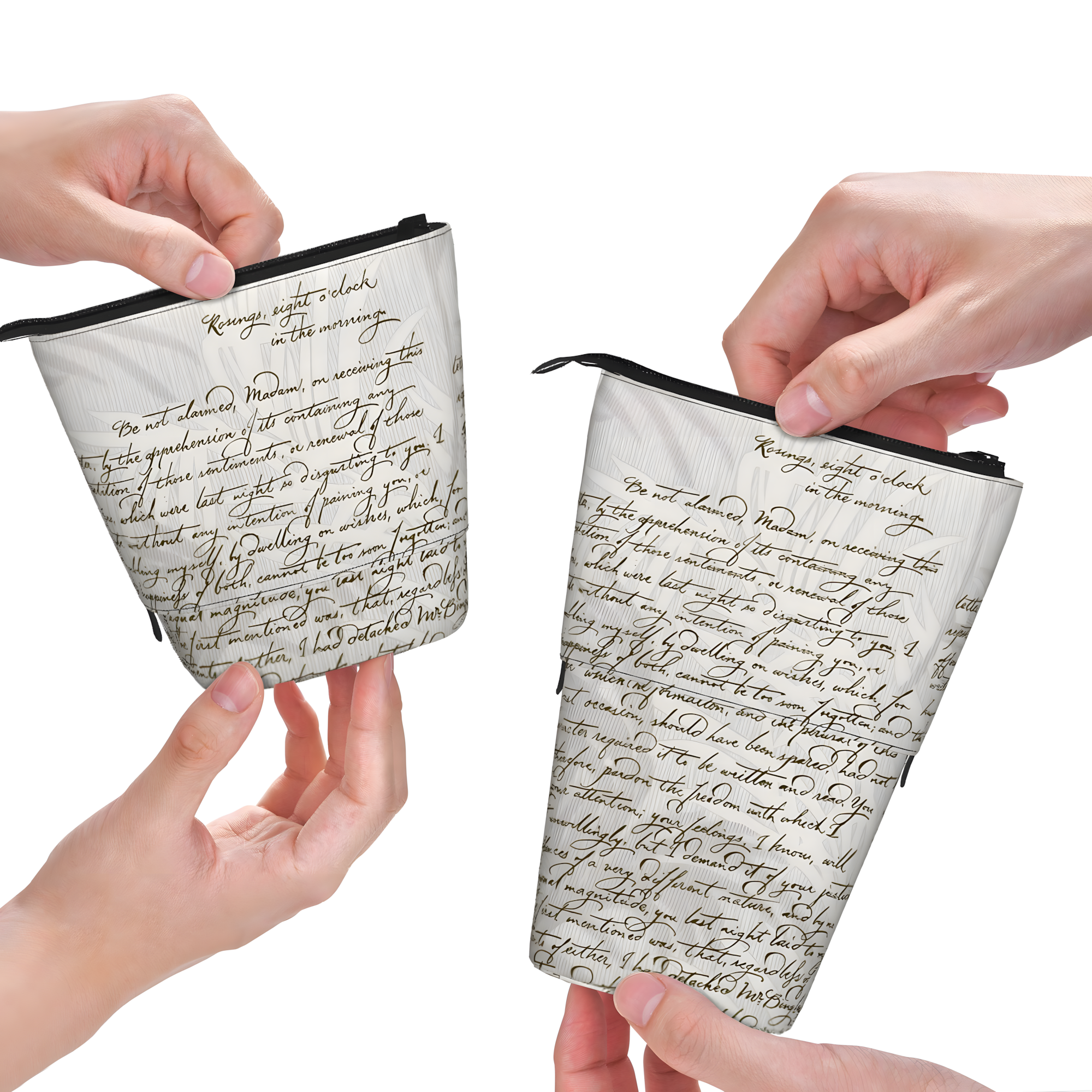 Pagewings Book Lover Pencil Holder Retractable Pencil Bag