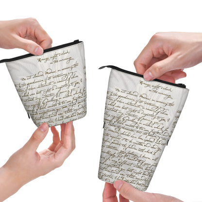 Pagewings Book Lover Pencil Holder Retractable Pencil Bag