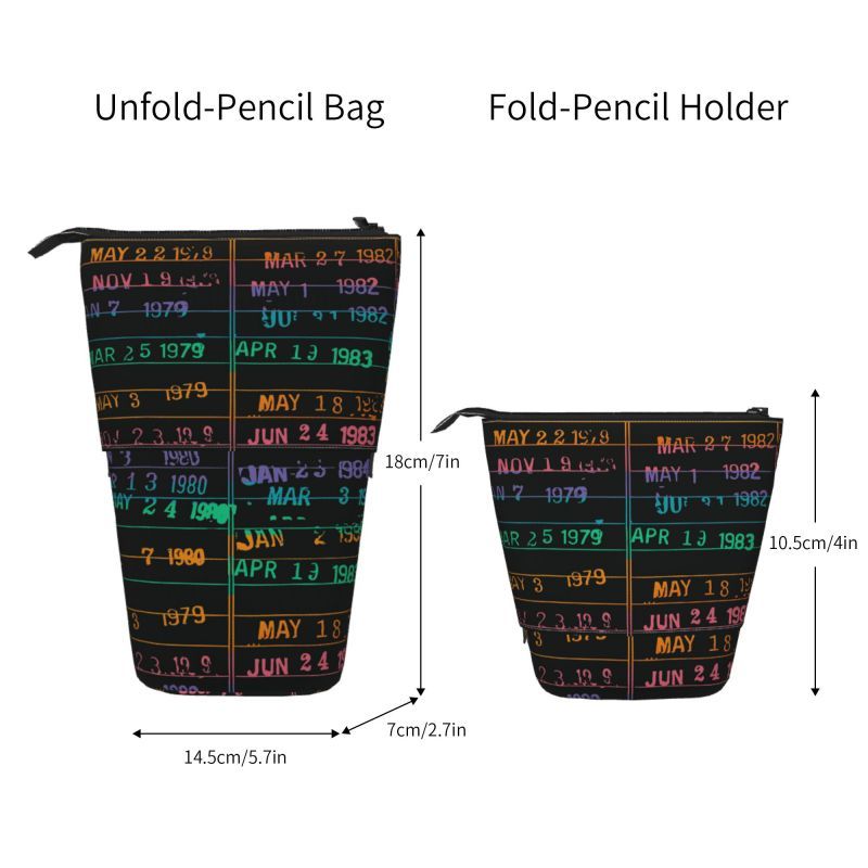 Pagewings Library Card Pencil Holder Retractable Pencil Bag