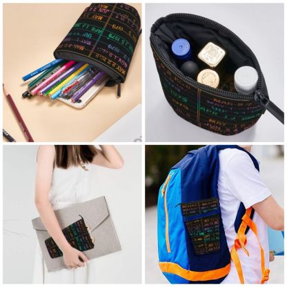 Pagewings Library Card Pencil Holder Retractable Pencil Bag