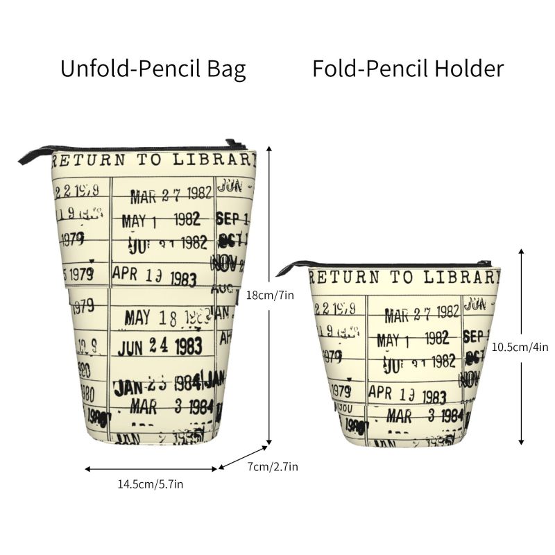 Pagewings The Library Is Open Pencil Holder Retractable Pencil Bag