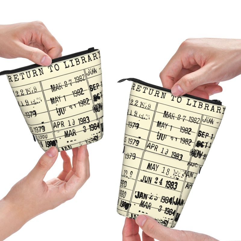 Pagewings The Library Is Open Pencil Holder Retractable Pencil Bag