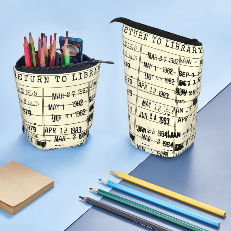 Pagewings The Library Is Open Pencil Holder Retractable Pencil Bag