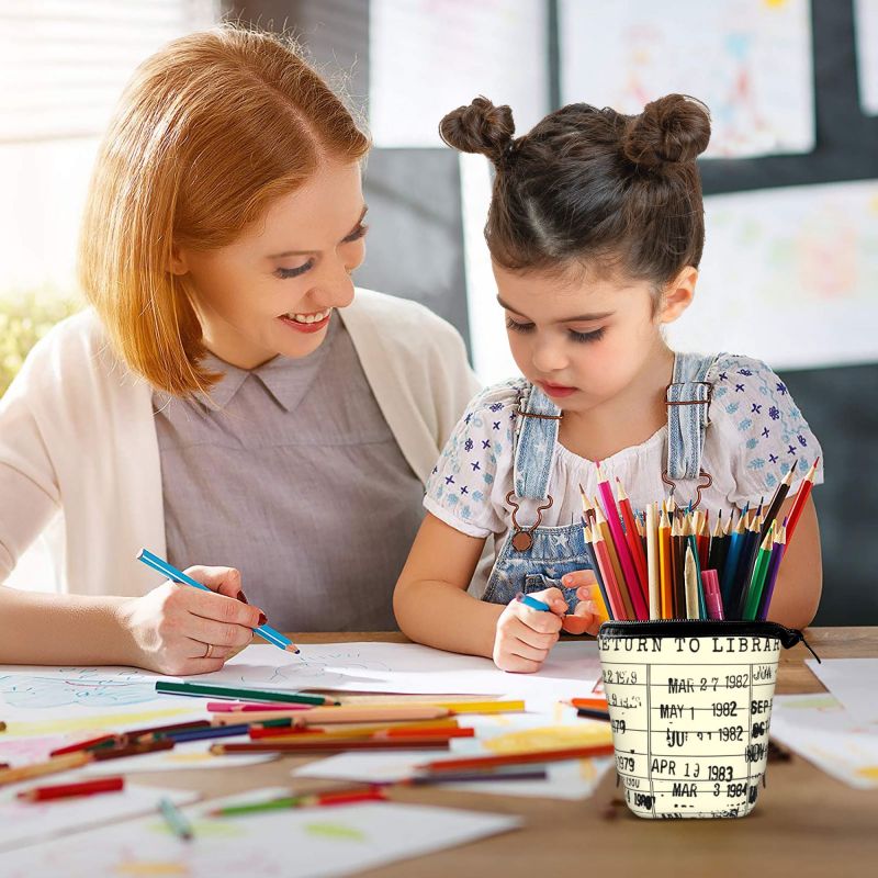 Pagewings The Library Is Open Pencil Holder Retractable Pencil Bag